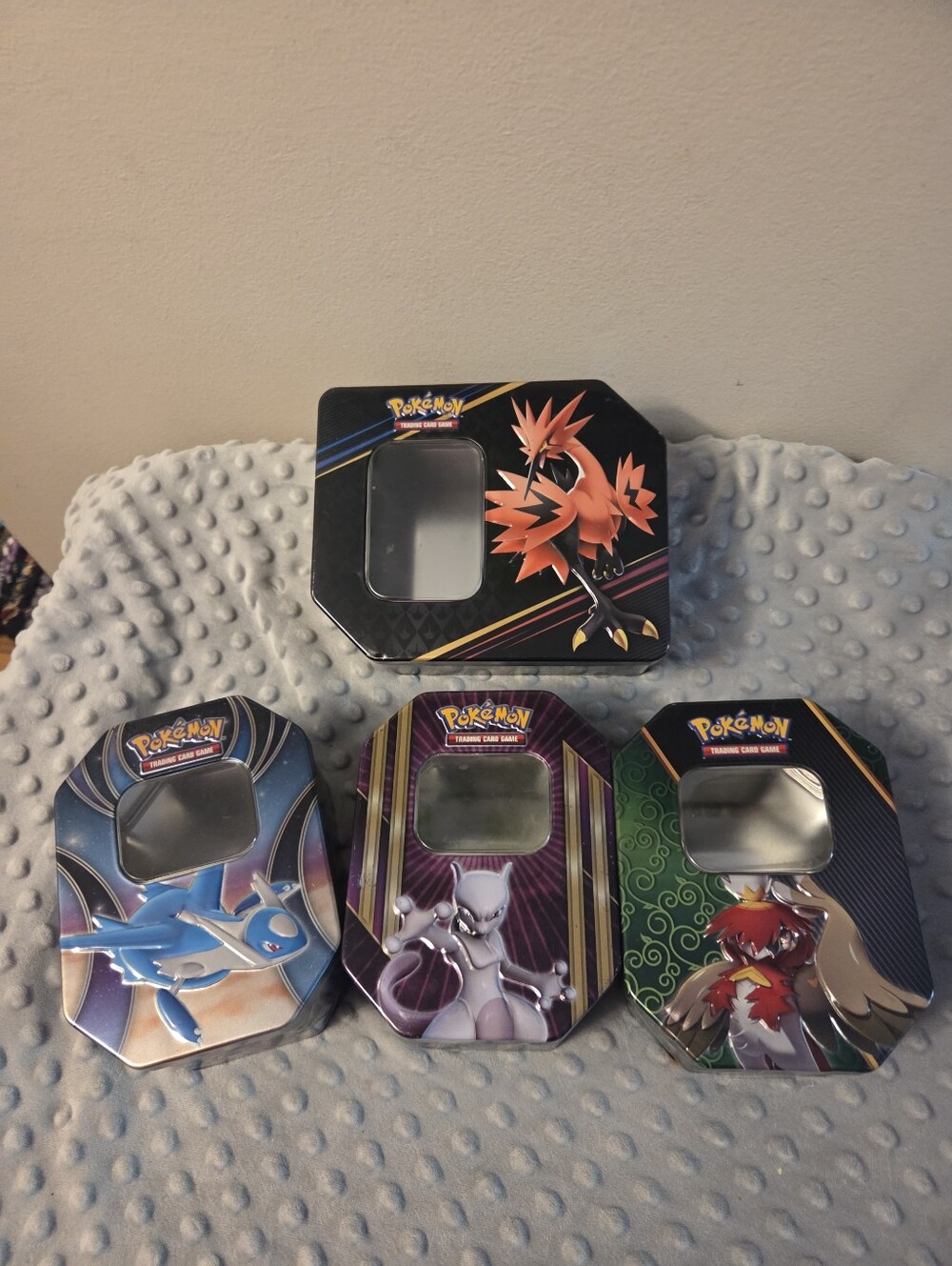 Set Of 4 EMPTY Pokemon Card Tins